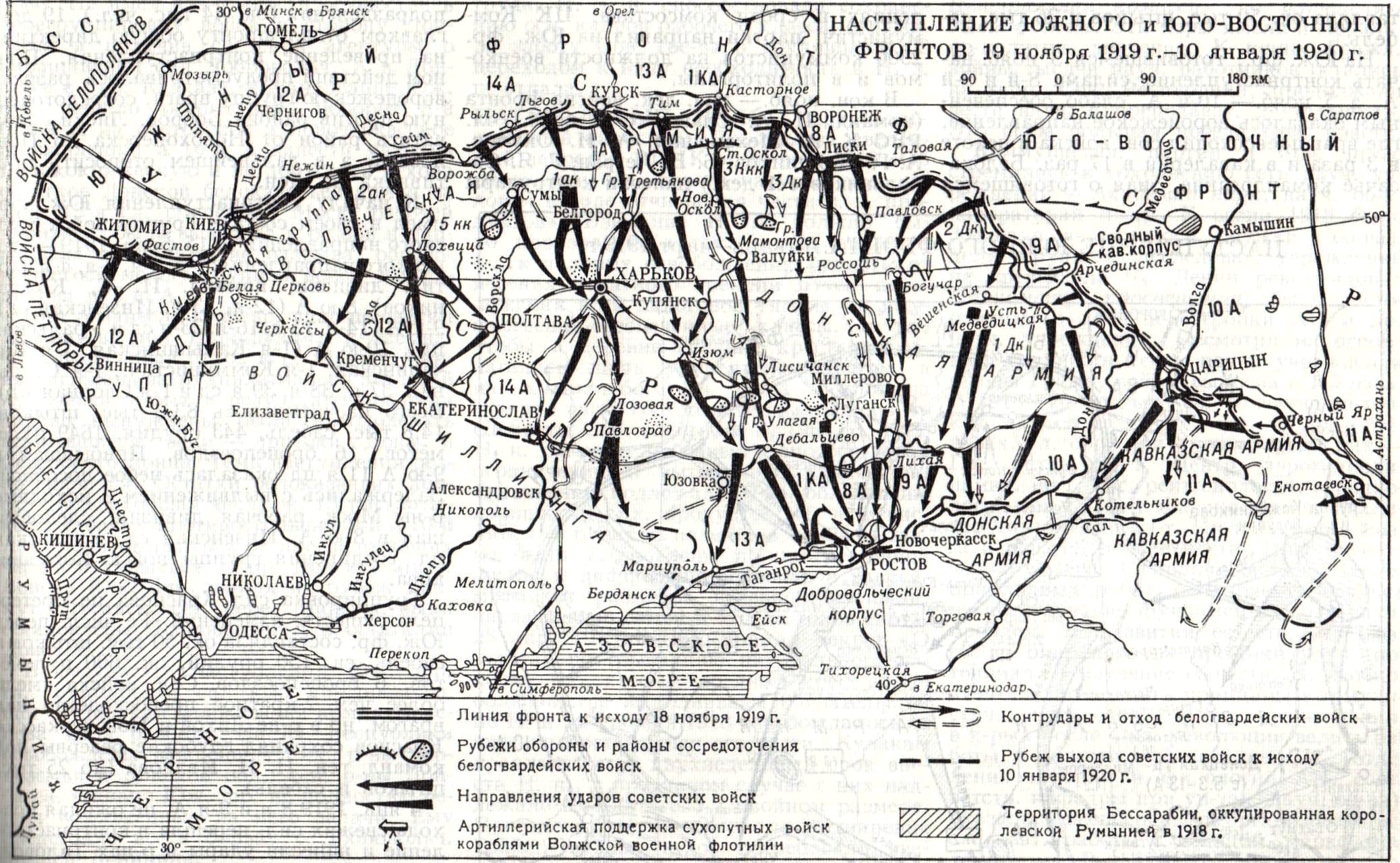 Наступление восточного фронта 1919-1920